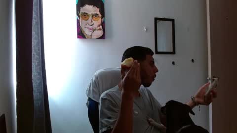 Snapshot of alejo_hot23 chatting on 10.19.25 David online show from 10.19.25