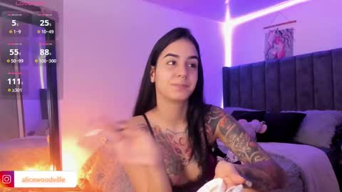 Snapshot of alicewoodville chatting on 02.03.25 Alice online show from 02.03.25