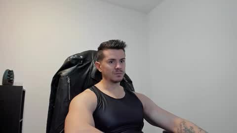 Snapshot of alphagodleatherking92 chatting on 10.03.25 LeatherMaster online show from 10.03.25