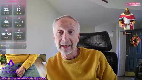 Snapshot of apollothrustxxx chatting on 12.03.25 Apollo Thrust online show from 12.03.25