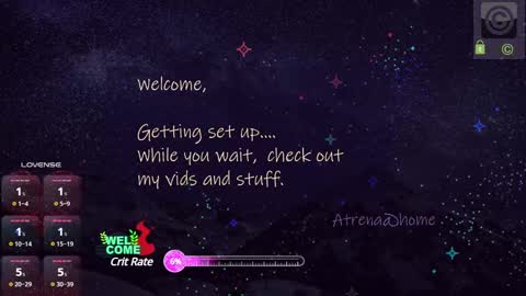 Snapshot of atrena chatting on 02.19.25 Atrena online show from 02.19.25