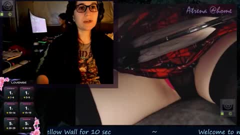 Snapshot of atrena chatting on 10.12.25 Atrena online show from 10.12.25