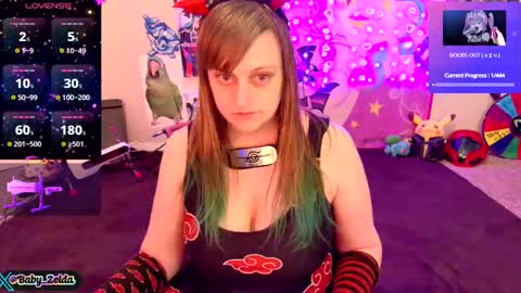 Snapshot of babyzelda chatting on 01.22.25 BabyZelda online show from 01.22.25