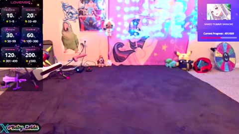 Snapshot of babyzelda chatting on 02.28.25 BabyZelda online show from 02.28.25