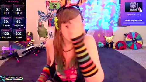 Snapshot of babyzelda chatting on 03.10.25 BabyZelda online show from 03.10.25