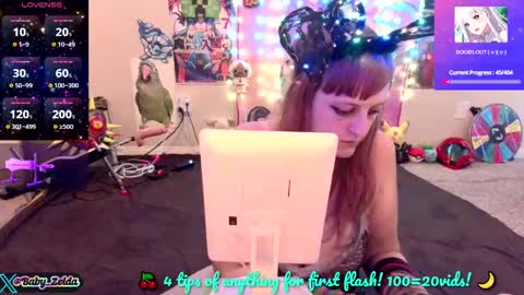 Snapshot of babyzelda chatting on 09.23.25 BabyZelda online show from 09.23.25