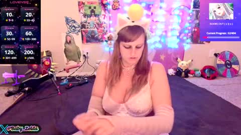 Snapshot of babyzelda chatting on 10.08.25 BabyZelda online show from 10.08.25