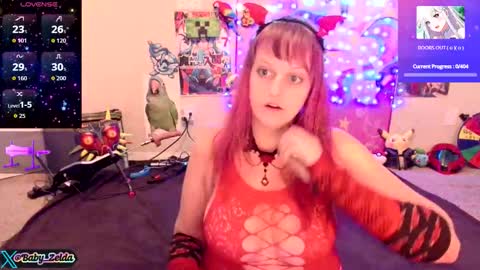 Snapshot of babyzelda chatting on 10.15.25 BabyZelda online show from 10.15.25