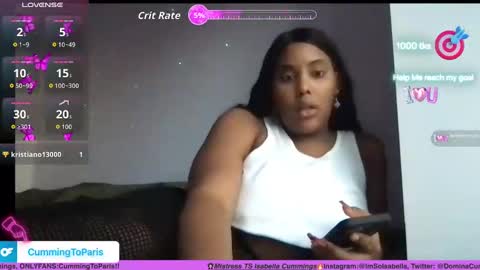 Cumming To Mistress Isabella Cummings online show from 11.16.25