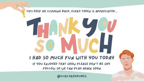 Snapshot of curlyredpubes chatting on 02.24.25 Red online show from 02.24.25