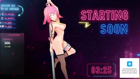 Snapshot of el_xox chatting on 02.08.25 el XoX online show from 02.08.25