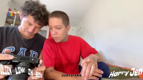 Snapshot of harry_jen chatting on 09.26.25 TAP HERE choise Harry tattoo on chest  Jen curls hair online show from 09.26.25