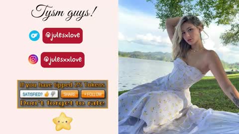 Snapshot of julesxdann chatting on 10.02.25 Jules and Dann  Dont forget to give us thumps up online show from 10.02.25