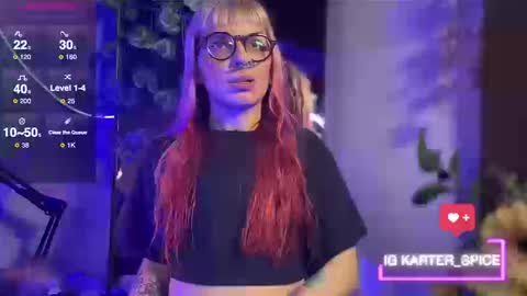 Snapshot of karterspice chatting on 09.24.25 Karter online show from 09.24.25