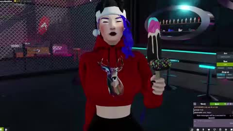 Snapshot of little_doll25 chatting on 12.17.24 Succubus Blue online show from 12.17.24