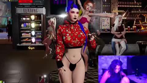 Snapshot of little_doll25 chatting on 12.22.24 Succubus Blue online show from 12.22.24