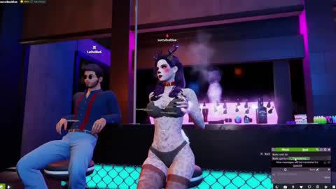 Snapshot of little_doll25 chatting on 12.26.24 Succubus Blue online show from 12.26.24