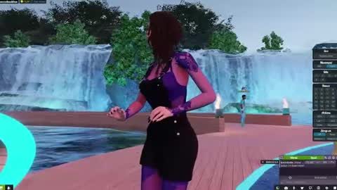 Snapshot of little_doll25 chatting on 01.18.25 Succubus Blue online show from 01.18.25