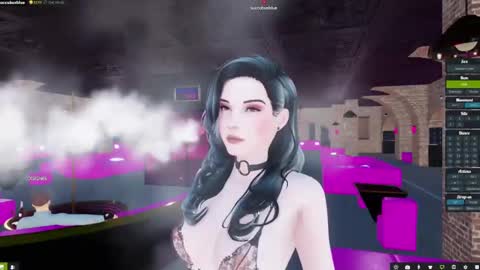 Snapshot of little_doll25 chatting on 01.22.25 Succubus Blue online show from 01.22.25