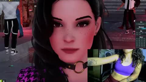 Snapshot of little_doll25 chatting on 01.31.25 Succubus Blue online show from 01.31.25