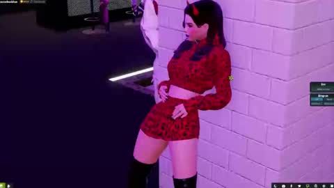 Snapshot of little_doll25 chatting on 02.04.25 Succubus Blue online show from 02.04.25