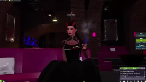 Snapshot of little_doll25 chatting on 02.10.25 Succubus Blue online show from 02.10.25