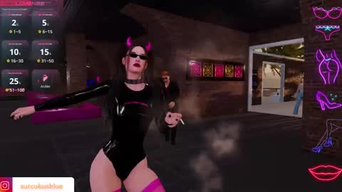 Snapshot of little_doll25 chatting on 02.13.25 Succubus Blue online show from 02.13.25