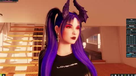 Snapshot of little_doll25 chatting on 10.12.25 Succubus Blue online show from 10.12.25