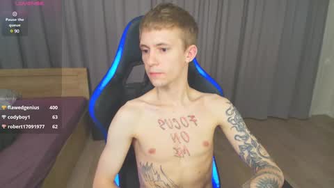 Snapshot of max_gen chatting on 02.10.25 Max Gen with tats 24years  And Ethan without tats 20 years online show from 02.10.25
