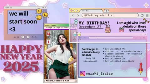 Snapshot of meraki_fraise chatting on 01.17.25 online show from 01.17.25