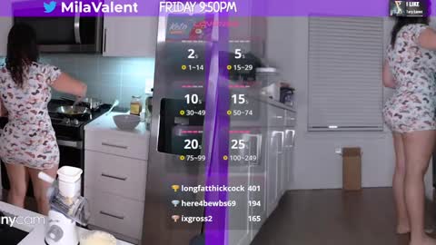 Snapshot of milavalentinax chatting on 02.22.25 Mila Valentina online show from 02.22.25
