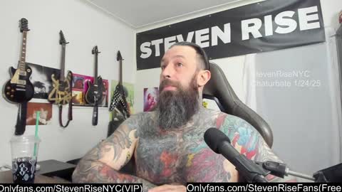 Snapshot of stevenrisenyc chatting on 01.24.25 StevenRiseNYC online show from 01.24.25