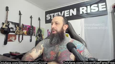 Snapshot of stevenrisenyc chatting on 02.11.25 StevenRiseNYC online show from 02.11.25