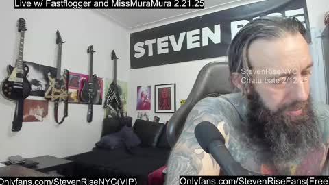 Snapshot of stevenrisenyc chatting on 02.13.25 StevenRiseNYC online show from 02.13.25