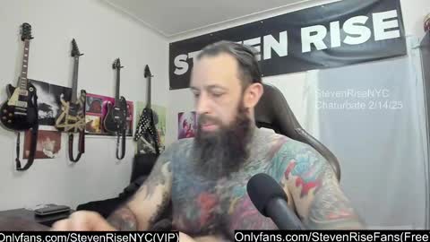Snapshot of stevenrisenyc chatting on 02.14.25 StevenRiseNYC online show from 02.14.25