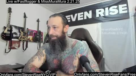 Snapshot of stevenrisenyc chatting on 02.20.25 StevenRiseNYC online show from 02.20.25