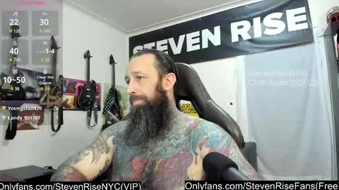 Snapshot of stevenrisenyc chatting on 02.28.25 StevenRiseNYC online show from 02.28.25