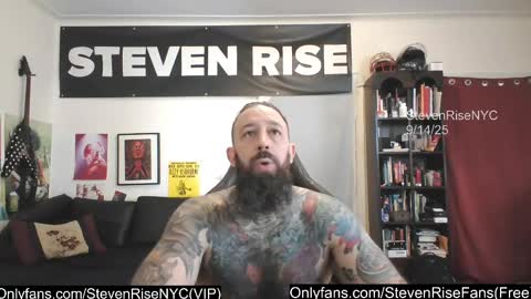 Snapshot of stevenrisenyc chatting on 09.14.25 StevenRiseNYC online show from 09.14.25