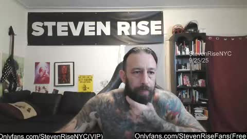Snapshot of stevenrisenyc chatting on 09.25.25 StevenRiseNYC online show from 09.25.25