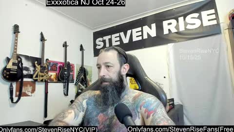 Snapshot of stevenrisenyc chatting on 10.15.25 StevenRiseNYC online show from 10.15.25