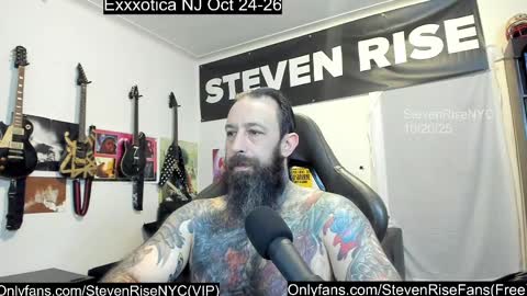 Snapshot of stevenrisenyc chatting on 10.20.25 StevenRiseNYC online show from 10.20.25