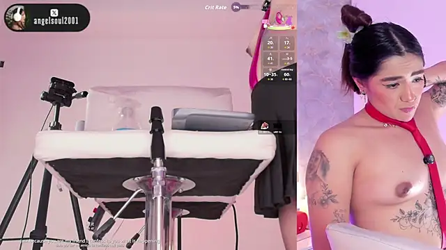 Snapshot of Angelst__ chatting on 10.12.25 Angelst online show from 10.12.25