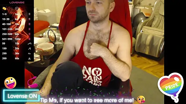 Snapshot of RealManHaveHairy chatting on 02.23.25 RealManHaveHairy online show from 02.23.25