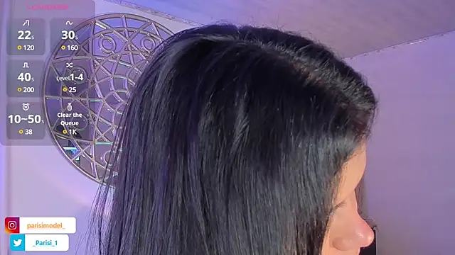 Snapshot of _PARISI_ chatting on 02.15.25 PARISI online show from 02.15.25