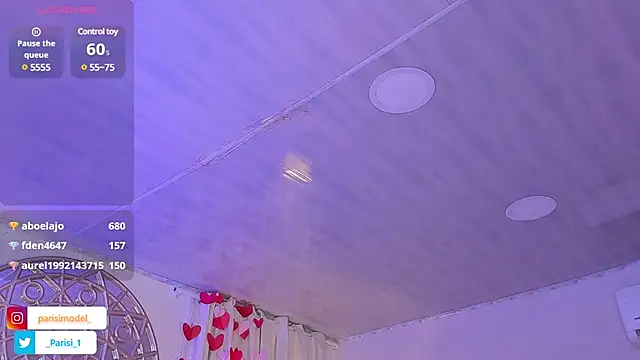 Snapshot of _PARISI_ chatting on 02.19.25 PARISI online show from 02.19.25