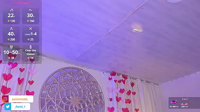 Snapshot of _PARISI_ chatting on 02.20.25 PARISI online show from 02.20.25