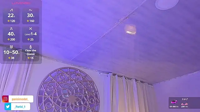 Snapshot of _PARISI_ chatting on 02.22.25 PARISI online show from 02.22.25