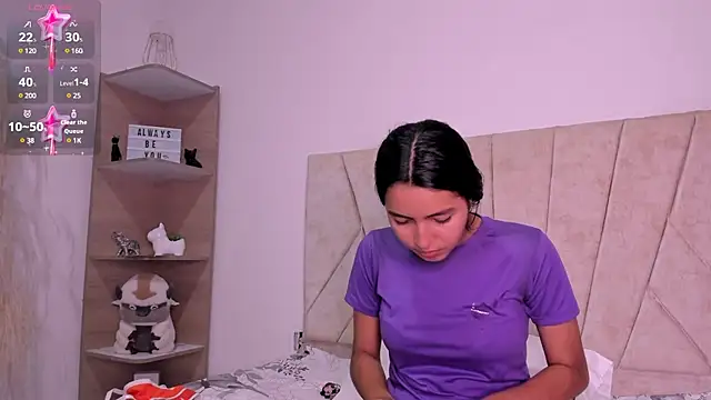 Snapshot of Kaela18 chatting on 01.31.25 Kaela18 online show from 01.31.25