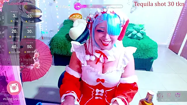 Snapshot of MilkyXSakura chatting on 12.27.24 MilkyXSakura online show from 12.27.24