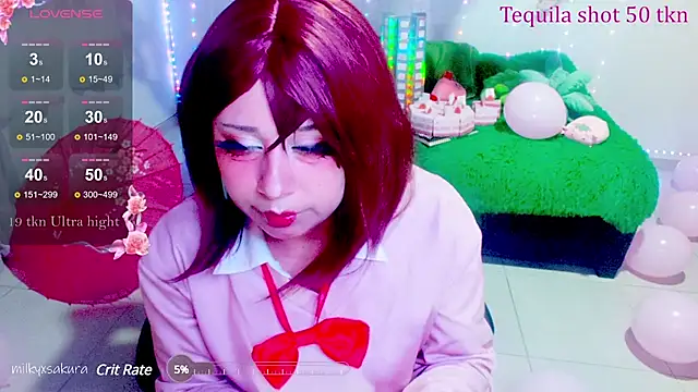Snapshot of MilkyXSakura chatting on 02.09.25 MilkyXSakura online show from 02.09.25